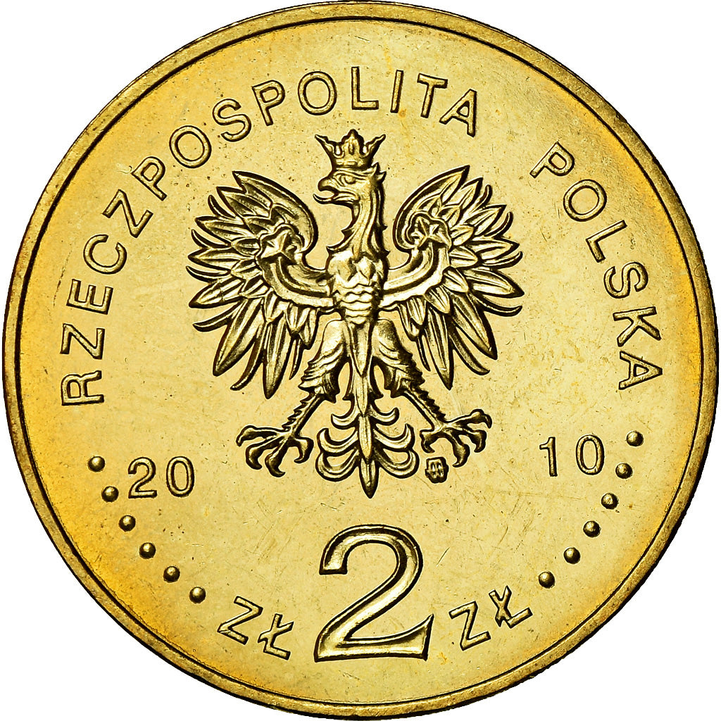 Moneta, Polonia, 2 Zlote, 2010, Warsaw, SPL, Ottone, KM:732