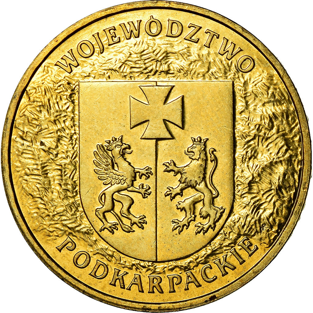 Coin, Poland, 2 Zlote, 2004, Warsaw, MS(60-62), Brass, KM:490