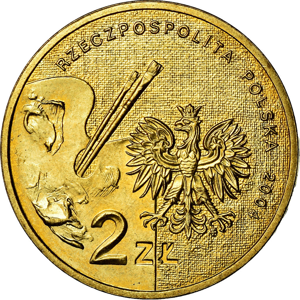 Moneta, Polonia, 2 Zlote, 2004, Warsaw, SPL, Ottone, KM:512