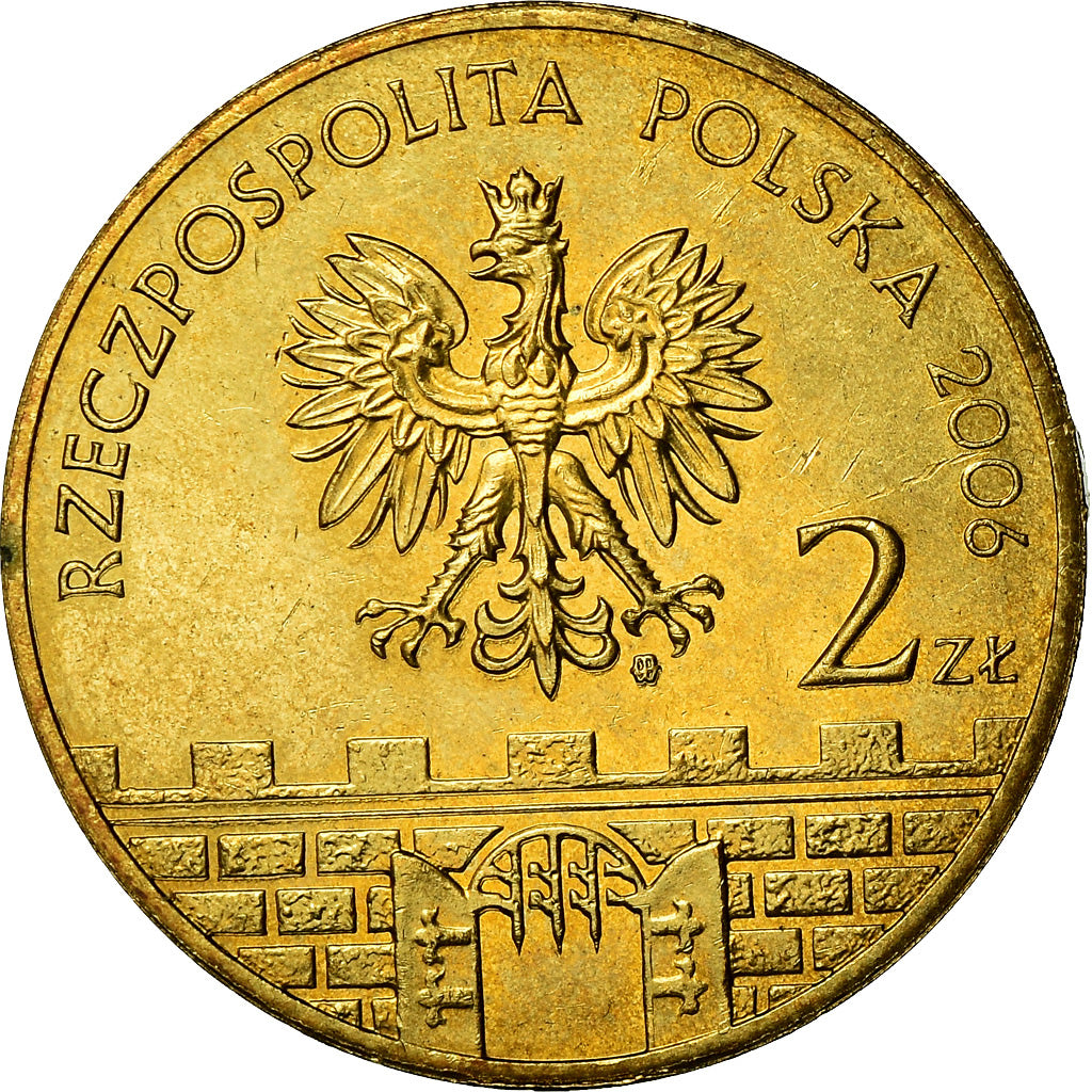 Moneta, Polska, 2 Zlote, 2006, Warsaw, MS(60-62), Mosiądz, KM:546