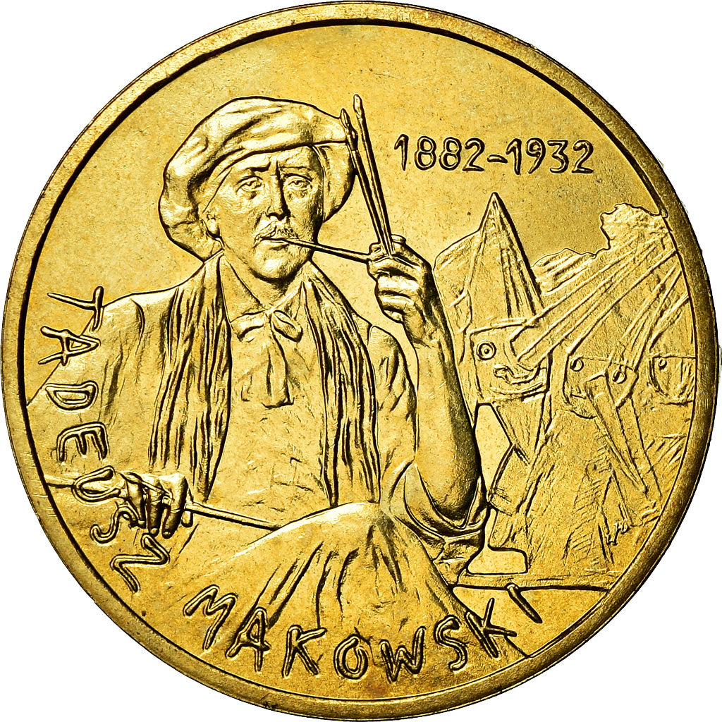 Coin, Poland, 2 Zlote, 2005, Warsaw, MS(60-62), Brass, KM:541