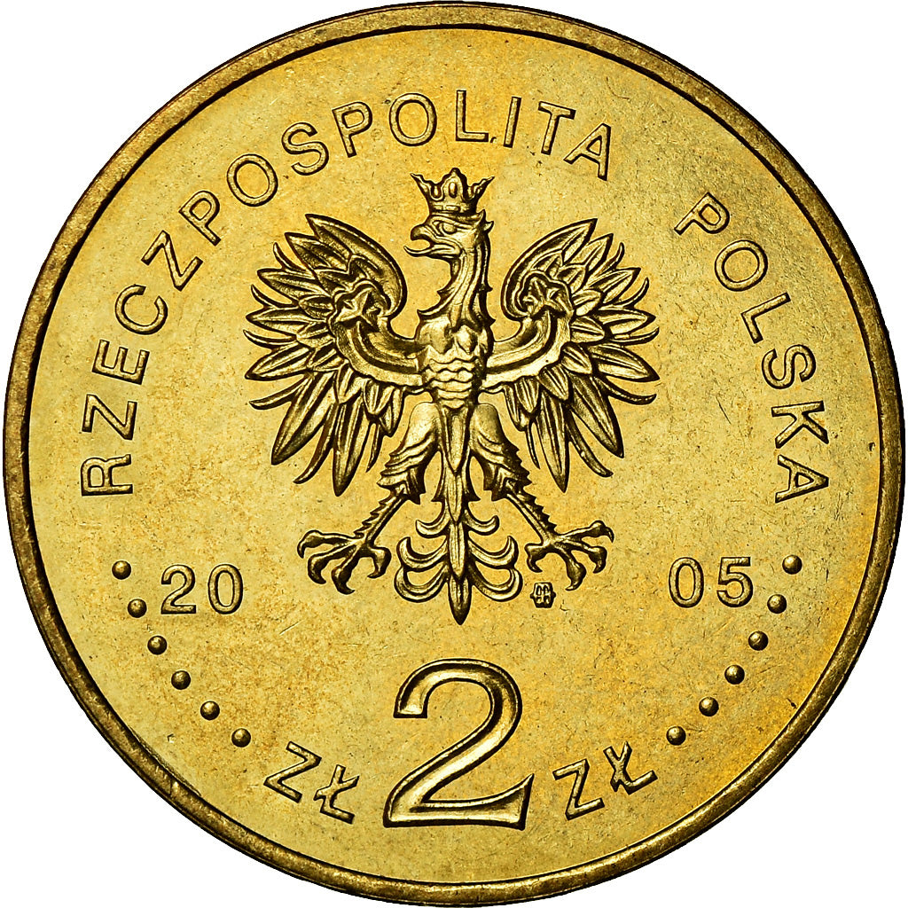 Moneta, Polonia, 2 Zlote, 2005, Warsaw, SPL, Ottone, KM:524