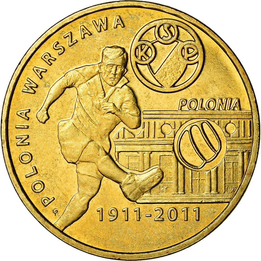 Coin, Poland, 2 Zlote, 2011, Warsaw, MS(60-62), Brass, KM:799