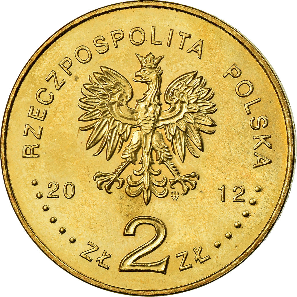 Moneta, Polonia, 2 Zlote, 2012, Warsaw, SPL, Ottone, KM:811