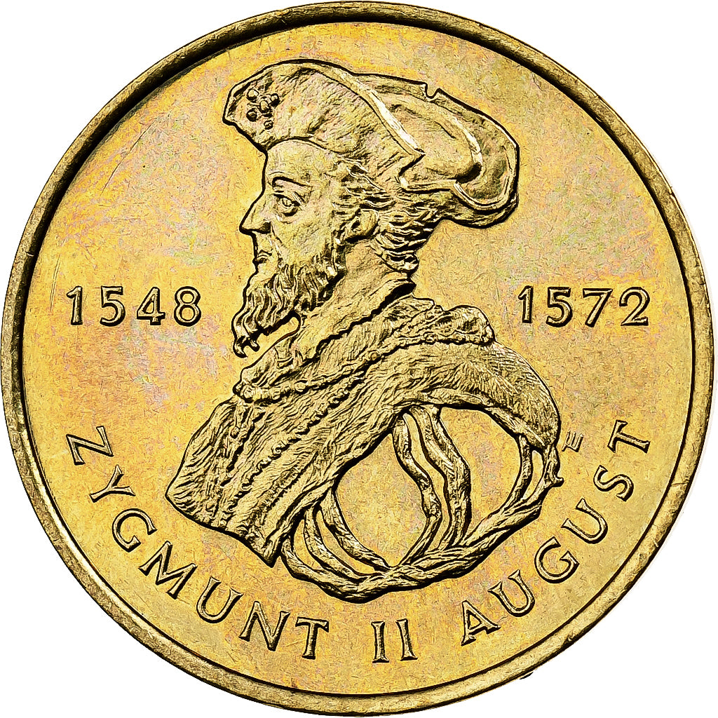 Poland, 2 Zlotych, Sigismund II, 1996, Warsaw, Nordic gold, MS(60-62), KM:306