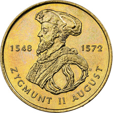 Poland, 2 Zlotych, Sigismund II, 1996, Warsaw, Nordic gold, MS(60-62), KM:306