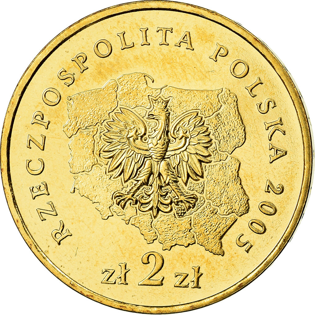 Moneta, Polonia, 2 Zlote, 2005, Warsaw, SPL, Ottone, KM:560