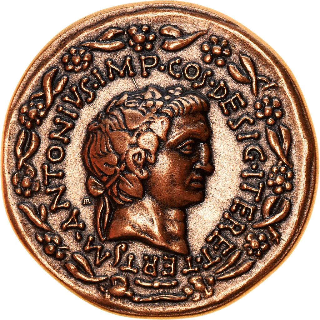 France, Médaille, Reproduction Monnaie Antique, Marc Antoine, History, FDC