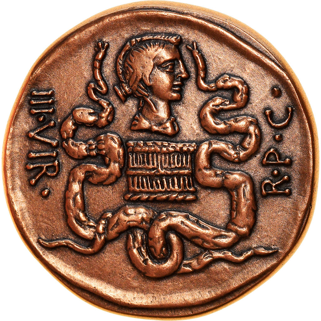 France, Médaille, Reproduction Monnaie Antique, Marc Antoine, History, FDC