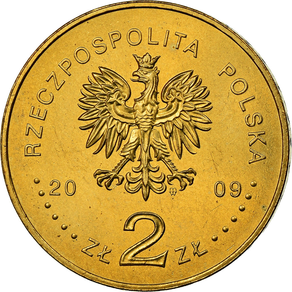 Moneta, Polonia, 2 Zlote, 2009, Warsaw, SPL, Ottone, KM:684