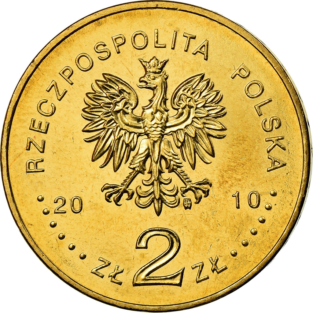 Moneta, Polonia, 2 Zlote, 2010, Warsaw, SPL, Ottone, KM:761