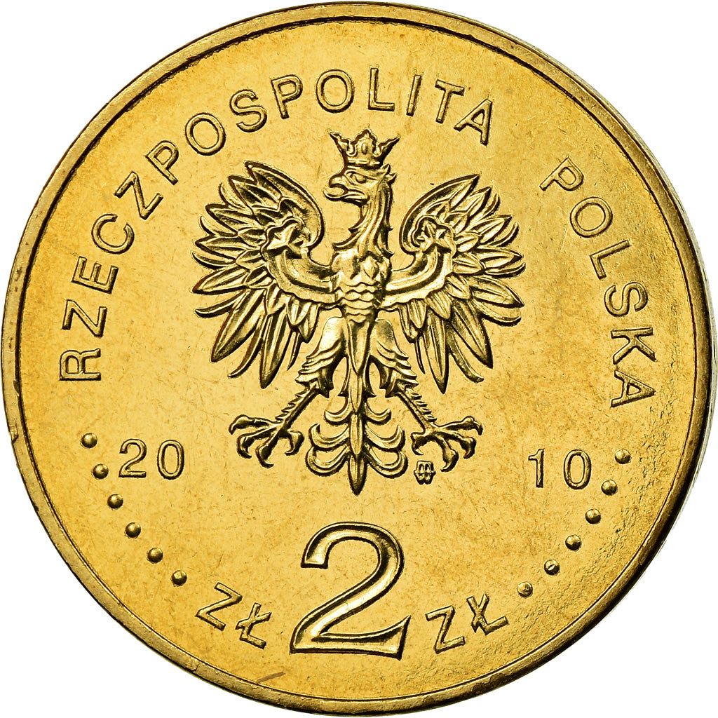 Moneta, Polonia, 2 Zlote, 2010, Warsaw, SPL, Ottone, KM:749