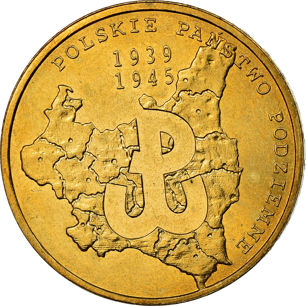 Coin, Poland, 2 Zlote, 2009, Warsaw, MS(60-62), Brass, KM:707