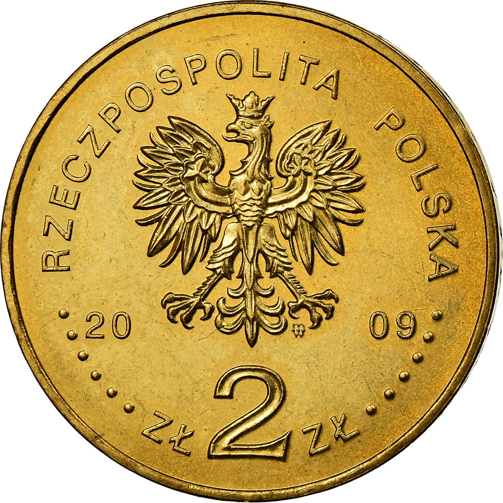 Moneta, Polonia, 2 Zlote, 2009, Warsaw, SPL, Ottone, KM:700