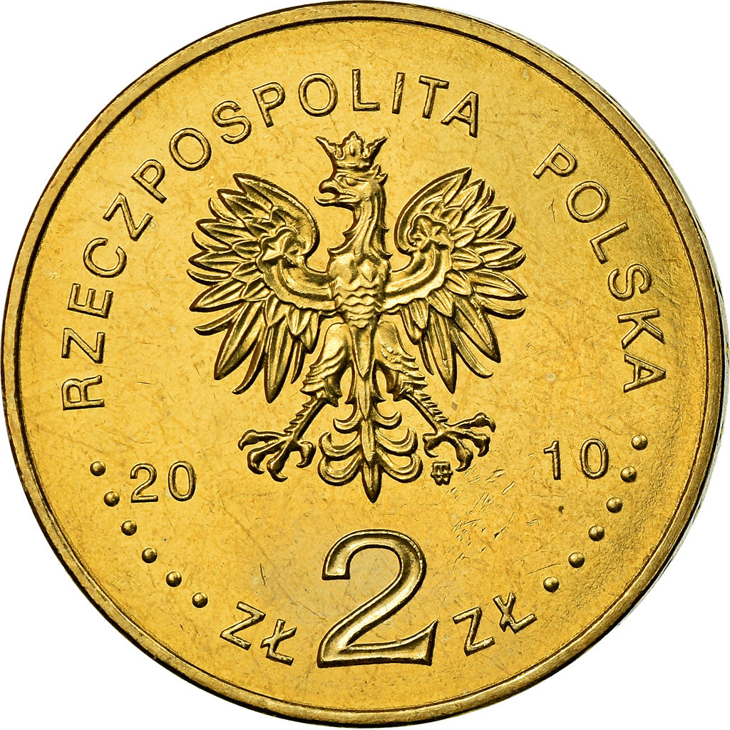 Moneta, Polonia, 2 Zlote, 2010, Warsaw, SPL, Ottone, KM:760