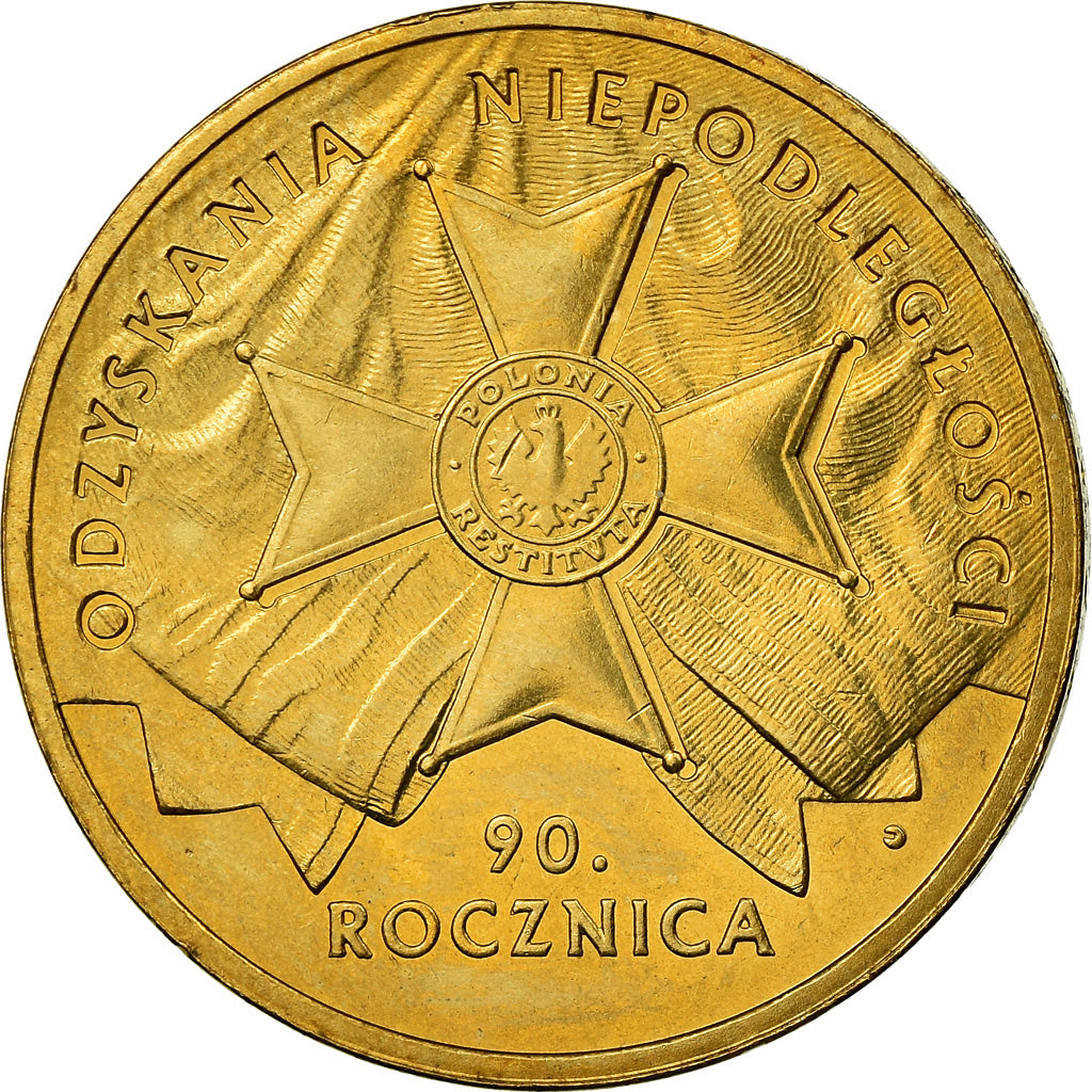 Moneta, Polonia, 2 Zlote, 2008, Warsaw, SPL, Ottone, KM:650