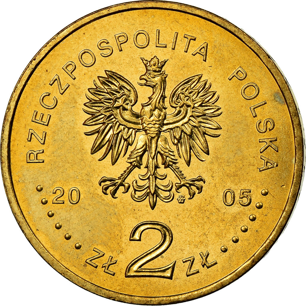 Moneta, Polonia, 2 Zlote, 2005, Warsaw, SPL, Ottone, KM:530