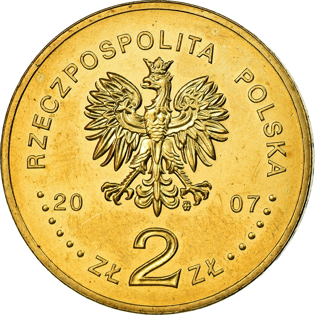 Moneta, Polonia, 2 Zlote, 2007, Warsaw, SPL, Ottone, KM:612