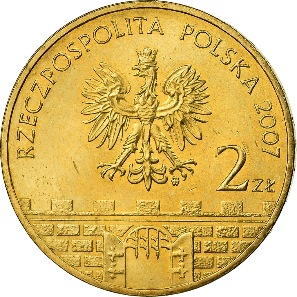 Moneta, Polonia, 2 Zlote, 2007, Warsaw, SPL, Ottone, KM:625