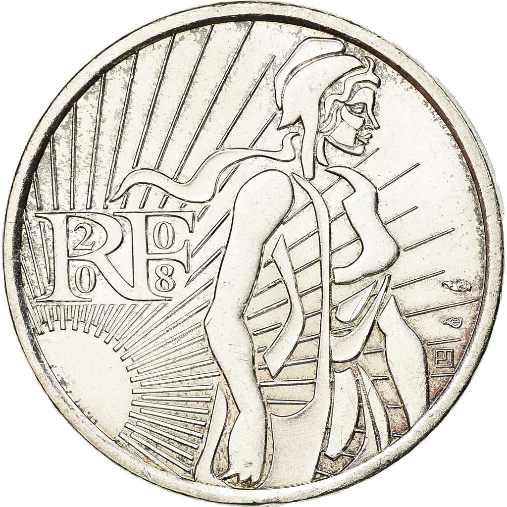 Francia, 5 Euro, 2008, EBC+, Plata, Gadoury:EU287