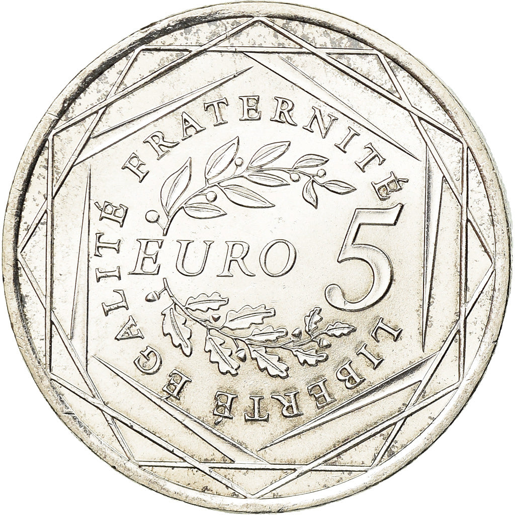 Francia, 5 Euro, 2008, EBC+, Plata, Gadoury:EU287