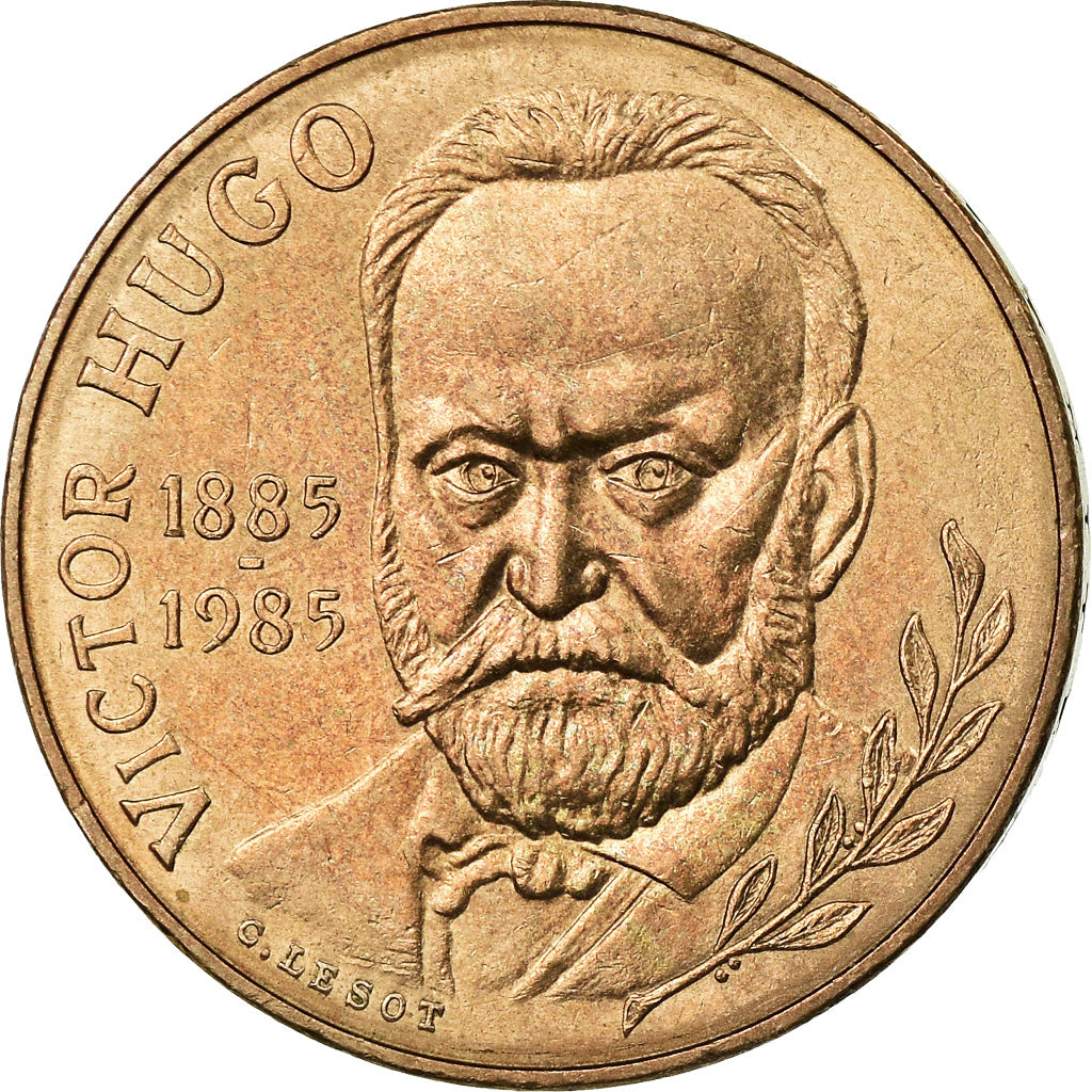Munten, Frankrijk, Victor Hugo, 10 Francs, 1985, PR, Nickel-Bronze, KM:956