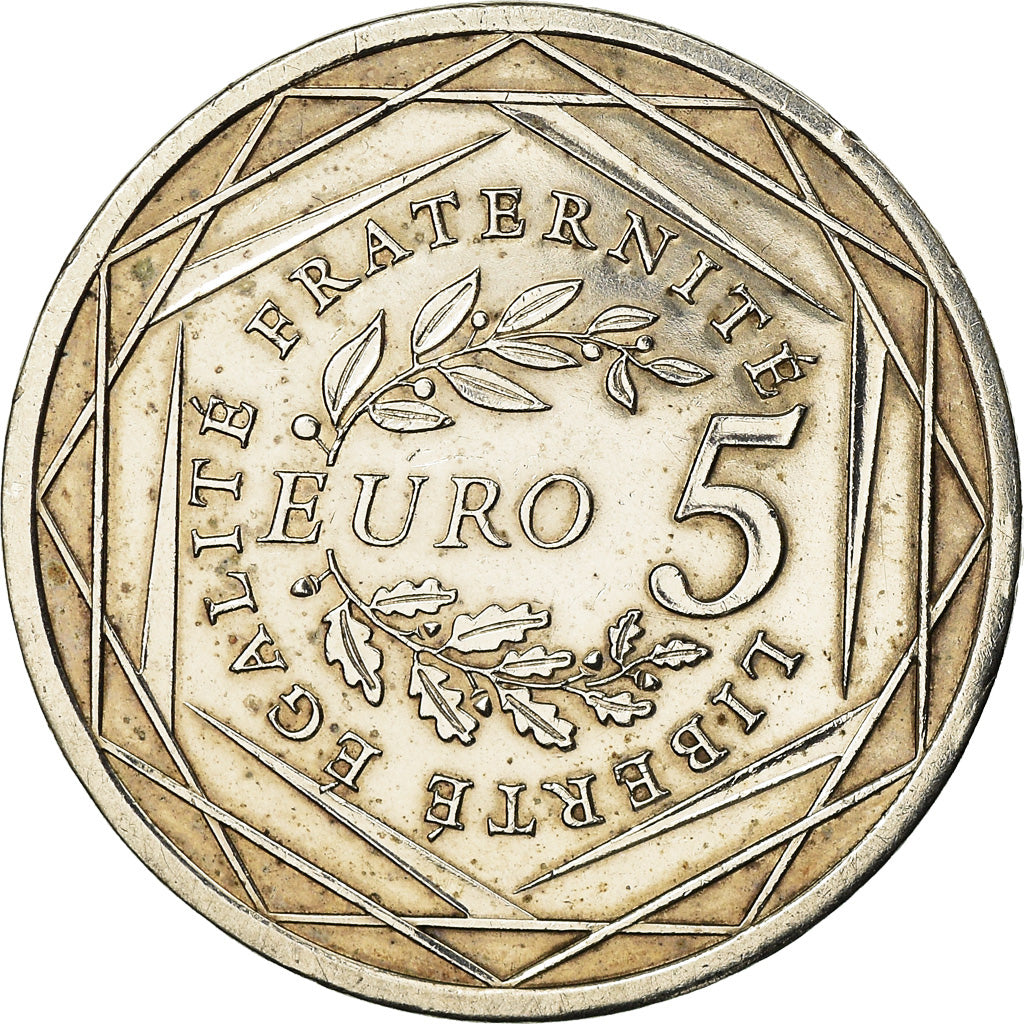 Francia, 5 Euro, 2008, MBC+, Plata, Gadoury:EU287