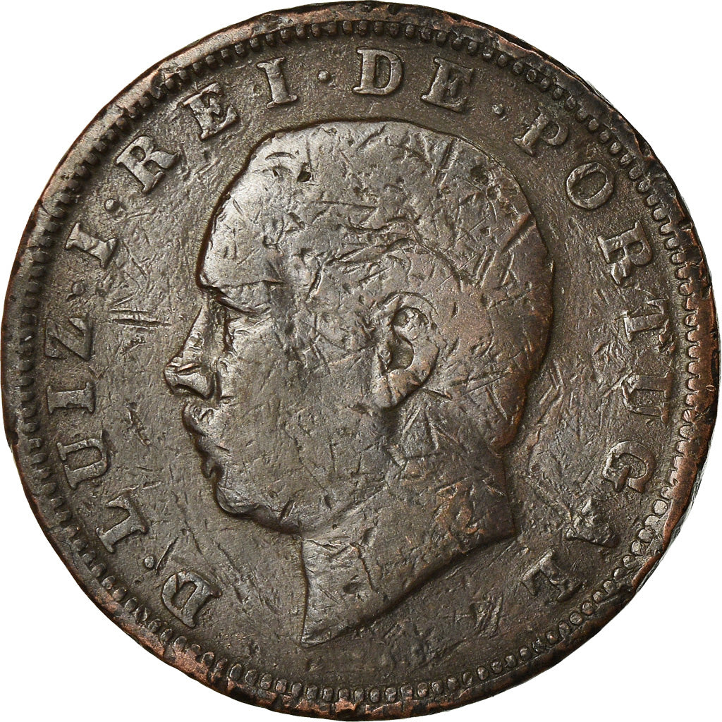 Münze, Portugal, Luiz I, 20 Reis, 1882, S, Bronze, KM:527