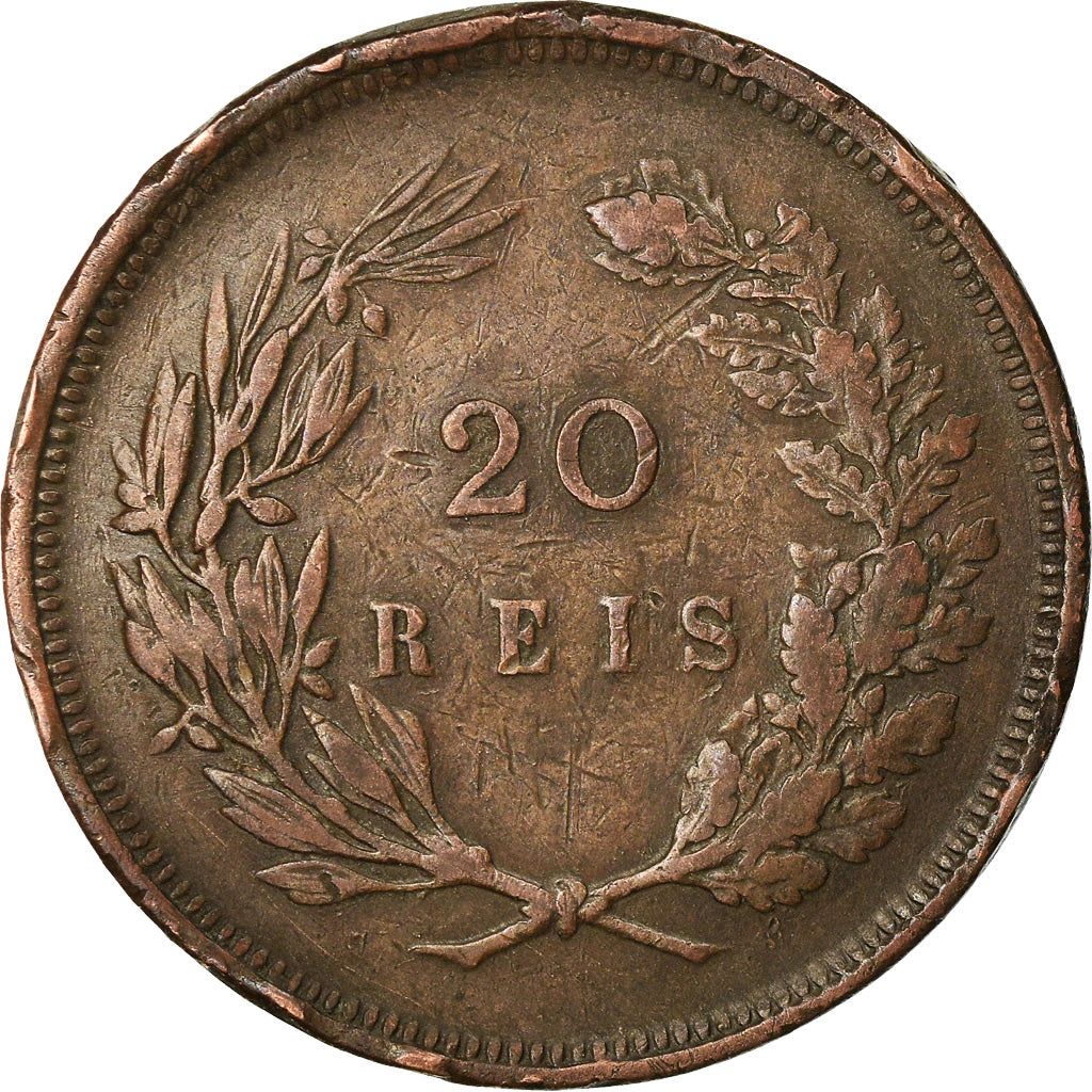 Münze, Portugal, Carlos I, 20 Reis, 1892, SS, Bronze, KM:533