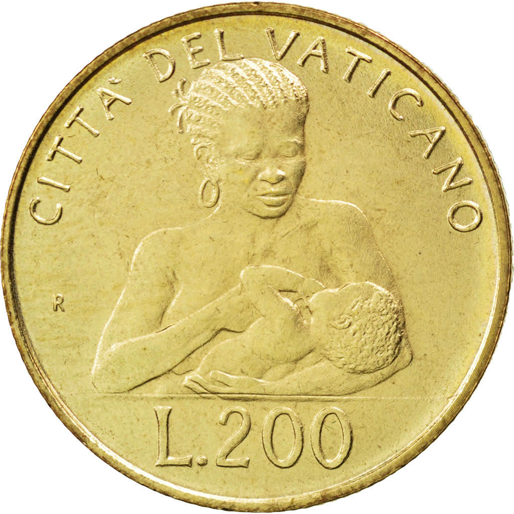 Moneta, CITTÀ DEL VATICANO, John Paul II, 200 Lire, 1992, SPL