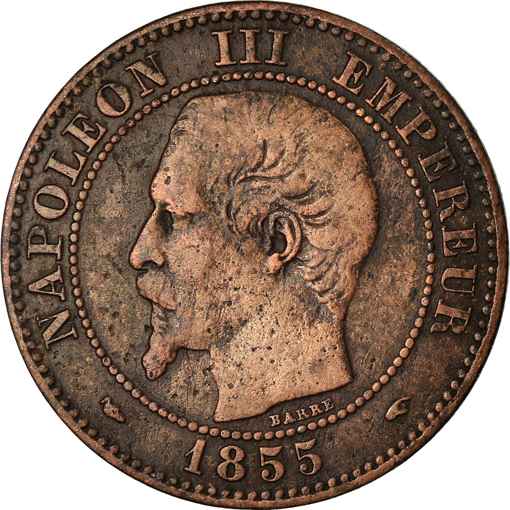 Munten, Frankrijk, Napoleon III, 2 Centimes, 1855, Paris, FR+