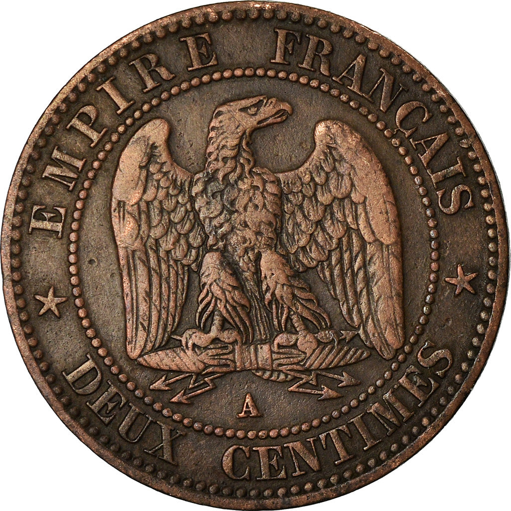 Munten, Frankrijk, Napoleon III, 2 Centimes, 1855, Paris, FR+