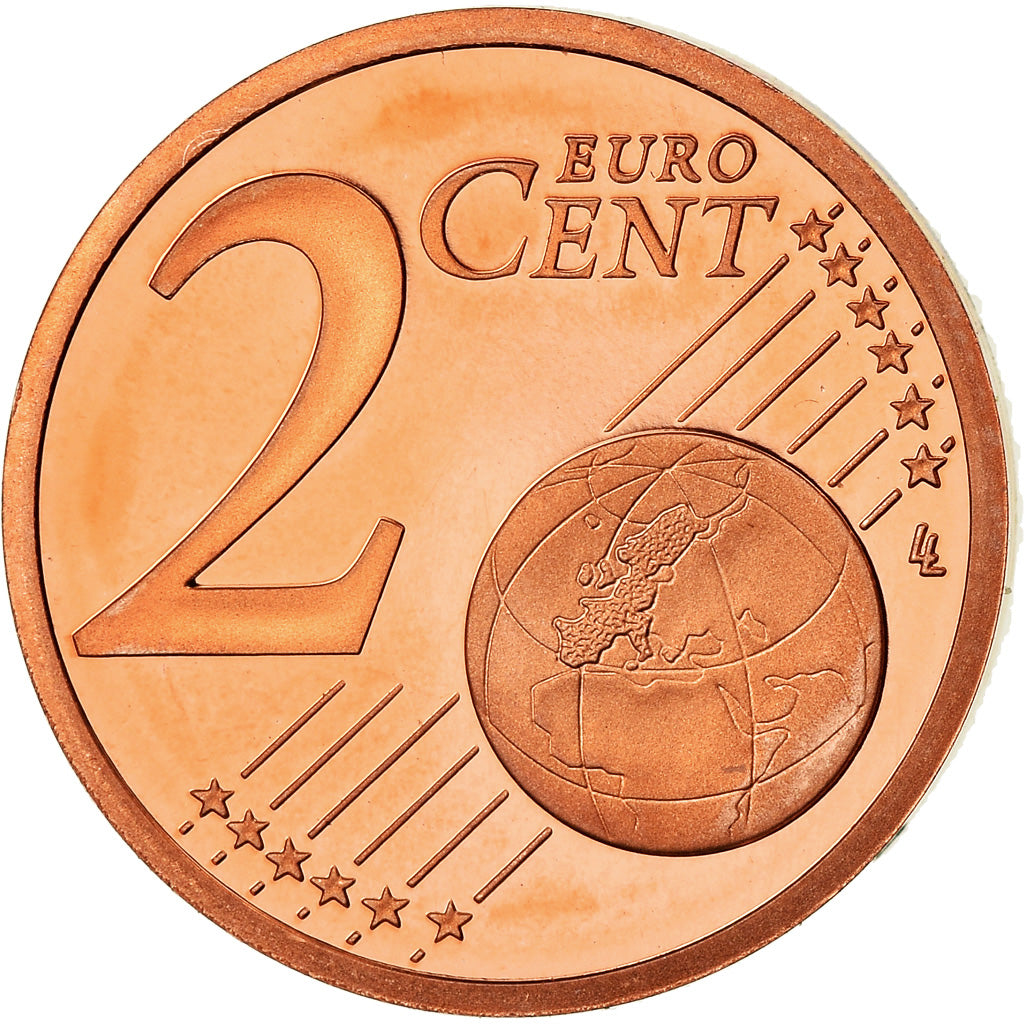 Frankrijk, 2 Euro Cent, 2010, Proof / BE, FDC, Copper Plated Steel, Gadoury:2