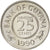 Coin, Guyana, 25 Cents, 1990, MS(63), Copper-nickel, KM:34