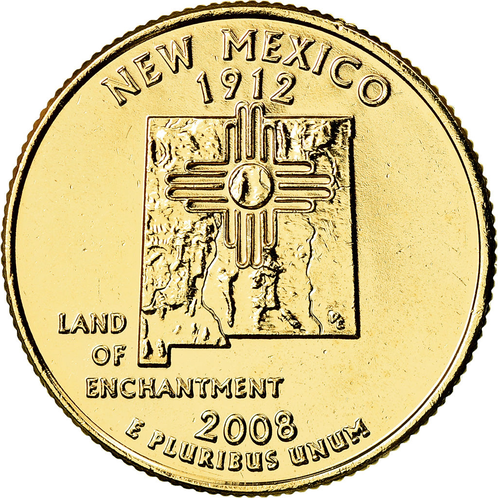 Moneda, Estados Unidos, Quarter, 2008, U.S. Mint, Dahlonega, SC, Cobre - níquel