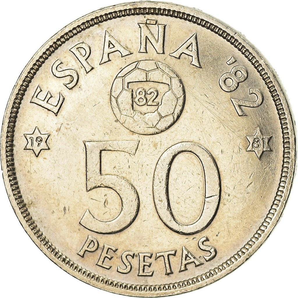 Moneda, España, Juan Carlos I, 50 Pesetas, 1981, EBC, Cobre - níquel, KM:819