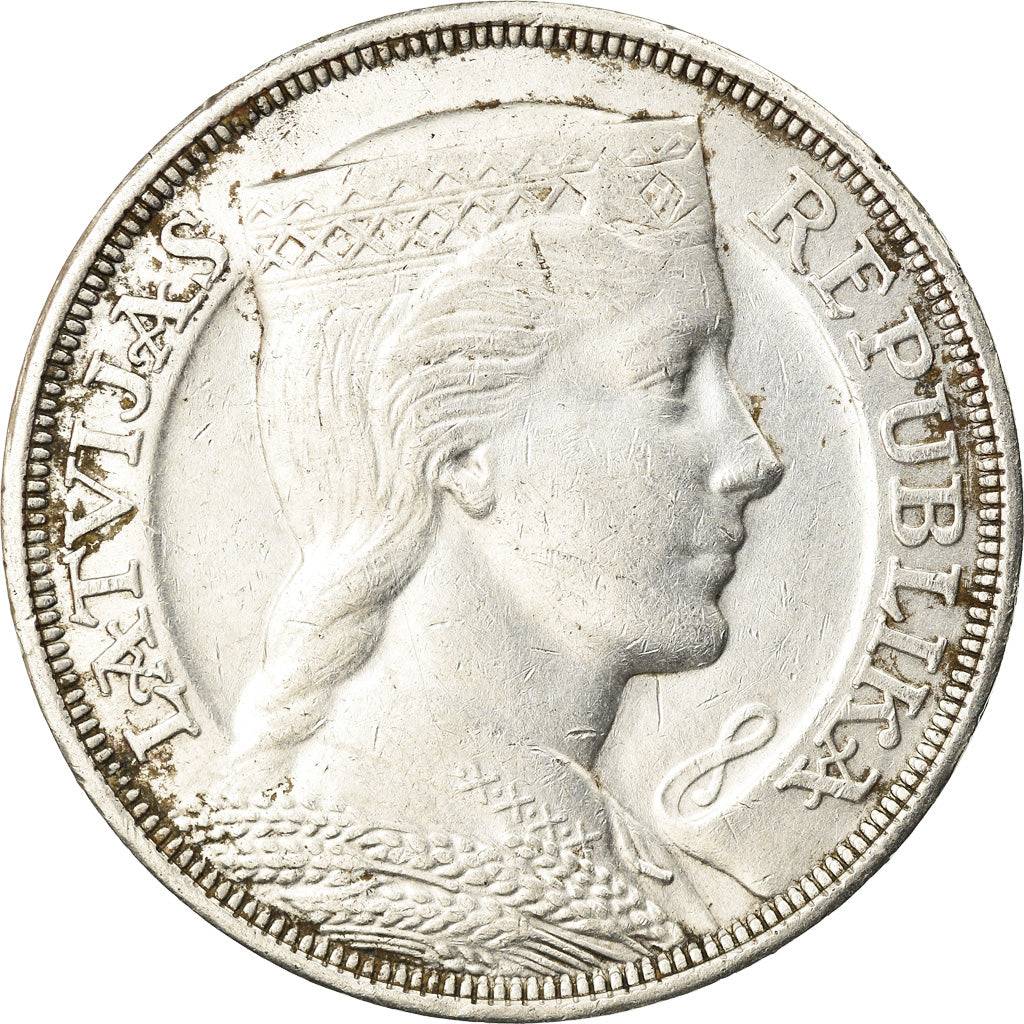 Münze, Latvia, 5 Lati, 1931, SS, Silber, KM:9