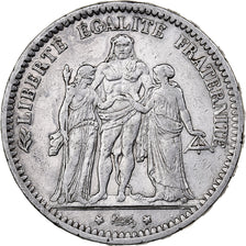 France, 5 Francs, Hercule, 1870, Paris, Silver, EF(40-45), Gadoury:745