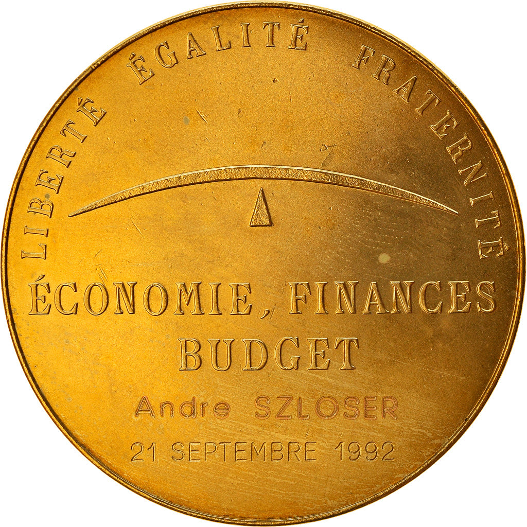 France, Medal, Economie, Finances, Budget, Politics, Society, War, 1992