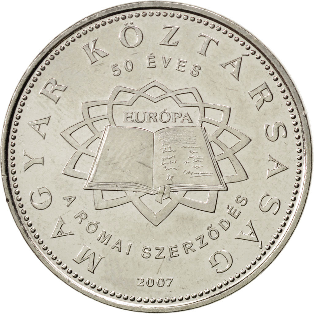 Coin, Hungary, 50 Forint, 2007, MS(63), Copper-nickel, KM:805