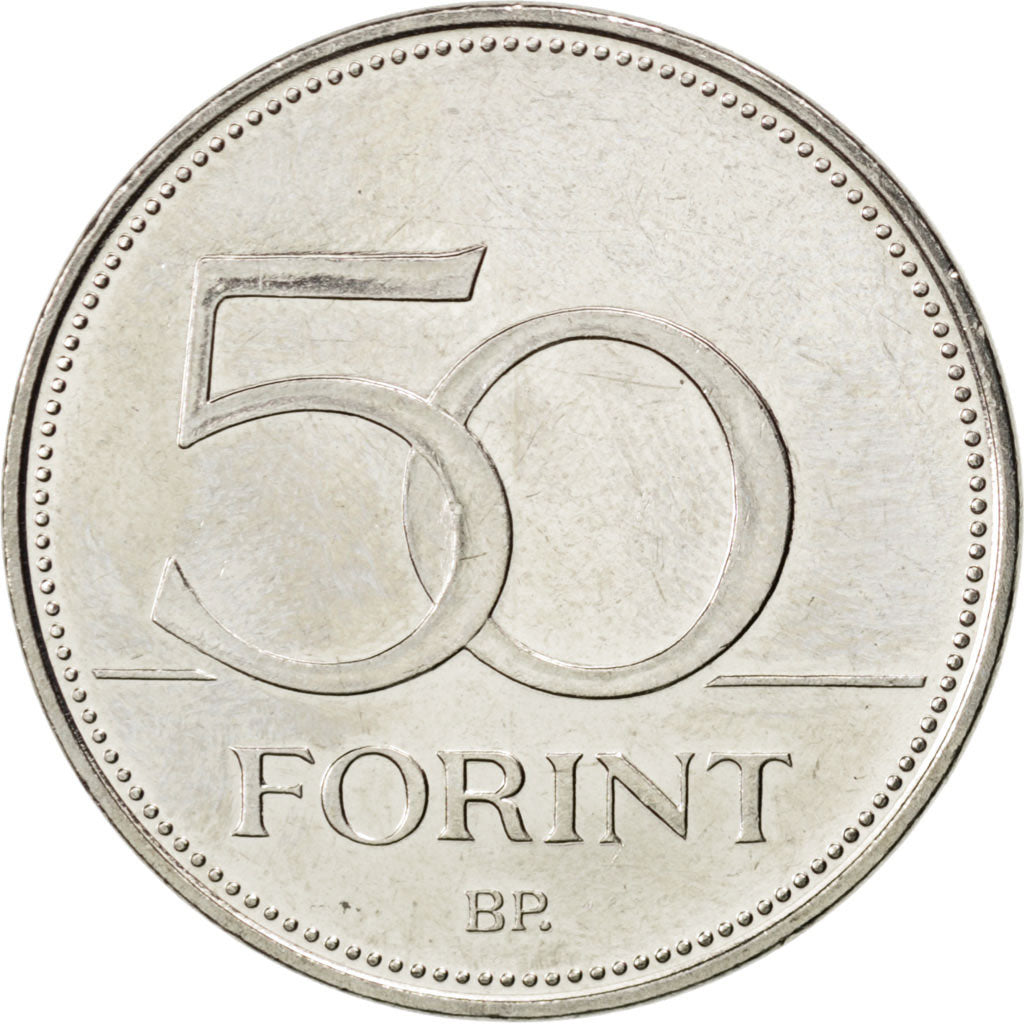 Coin, Hungary, 50 Forint, 2007, MS(63), Copper-nickel, KM:805