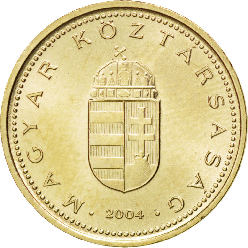 Coin, Hungary, Forint, 2004, MS(63), Nickel-brass, KM:692