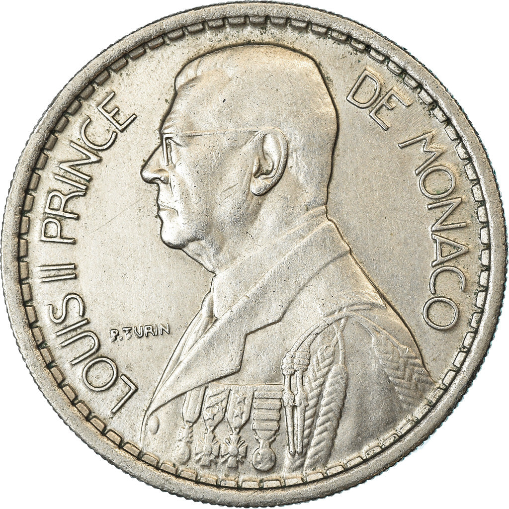 Monnaie, Monaco, Louis II, 10 Francs, 1946, TTB+, Copper-nickel, Gadoury:MC136