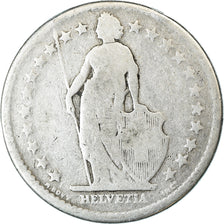Coin, Switzerland, 2 Francs, 1874, Bern, VF(20-25), Silver, KM:21