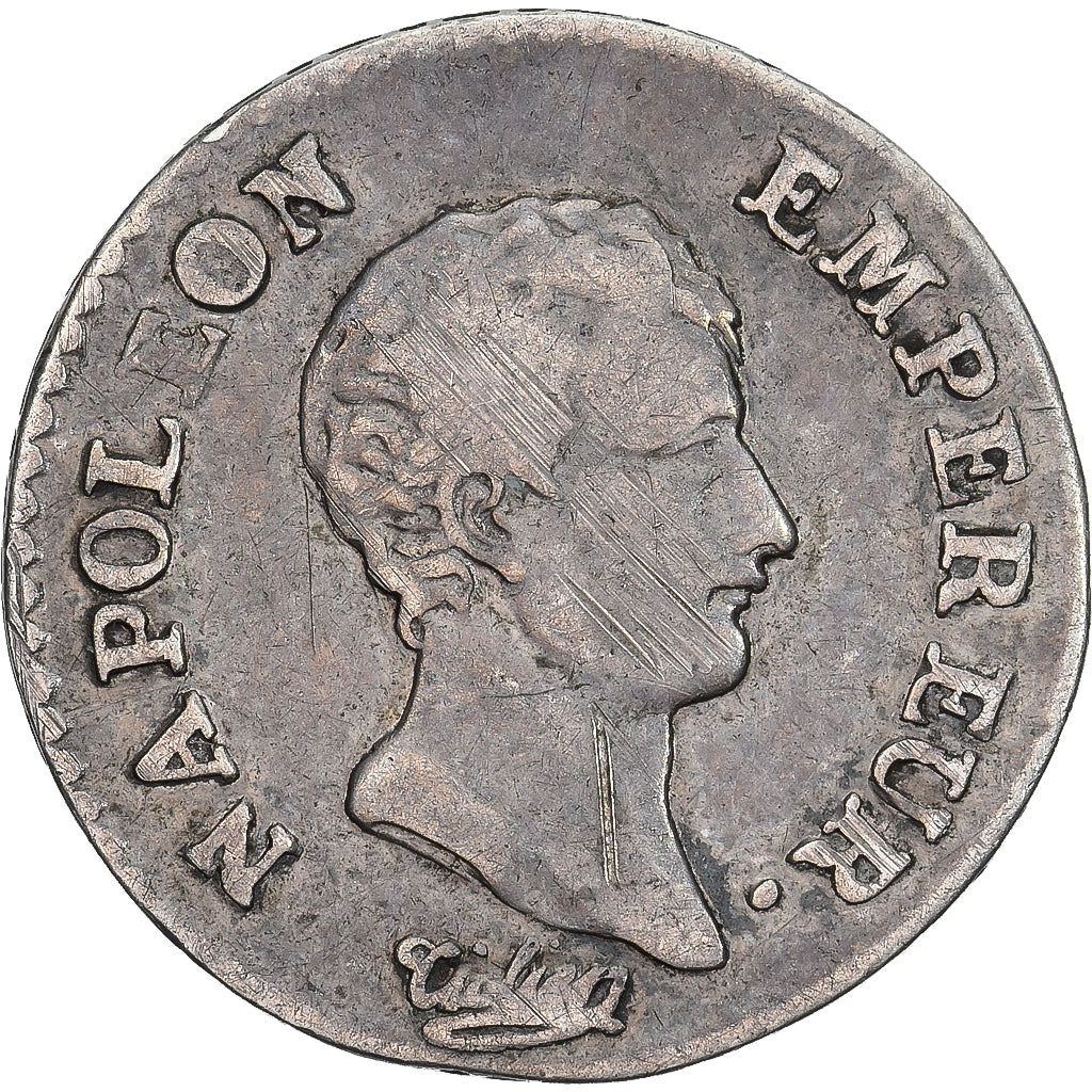 Moeda, França, Napoléon I, 1/4 Franc, AN 13, Torino, Muito, EF(40-45), Prata