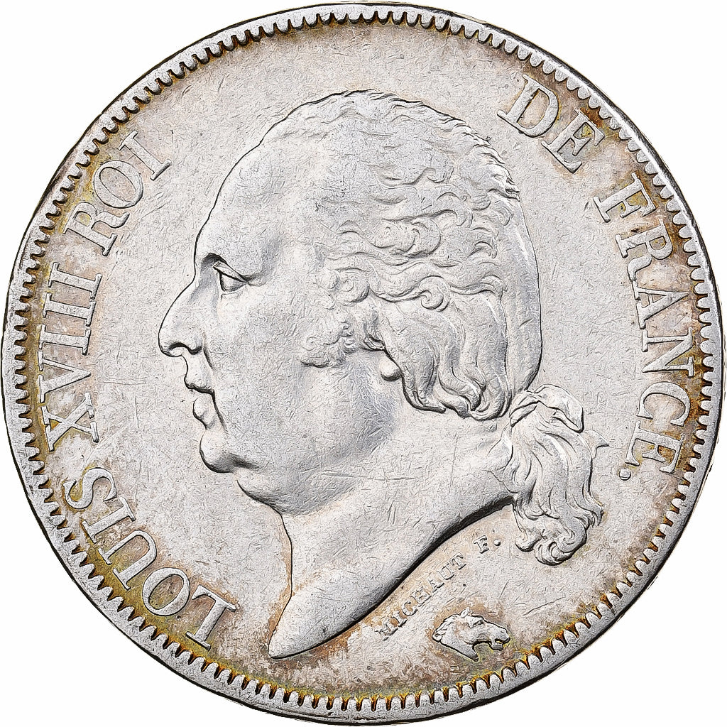 Frankreich, Louis XVIII, 5 Francs, 1817, Lille, Silber, SS+, Gadoury:614