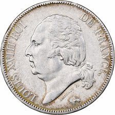 Frankreich, Louis XVIII, 5 Francs, 1817, Lille, Silber, SS+, Gadoury:614