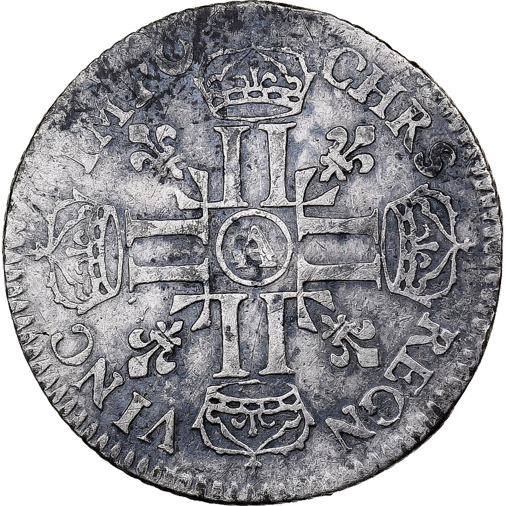 Frankreich, Louis XIV, 1/12 Ecu aux 8 L, 1691, Paris, reformed, Silber, S+