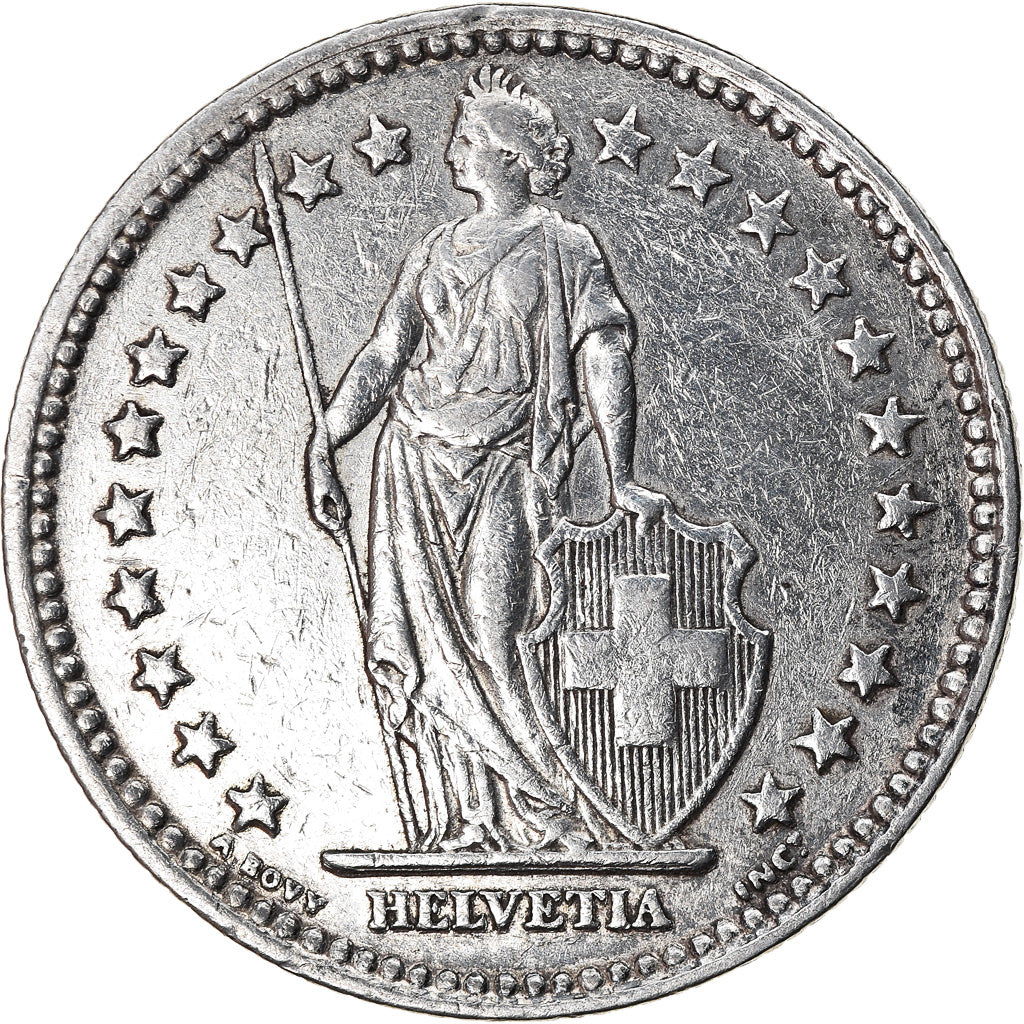 Coin, Switzerland, 2 Francs, 1941, Bern, EF(40-45), Silver, KM:21