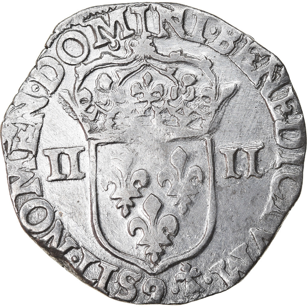 Coin, France, Louis XIII, 1/4 Écu à la croix, 1615, Rennes, EF(40-45)
